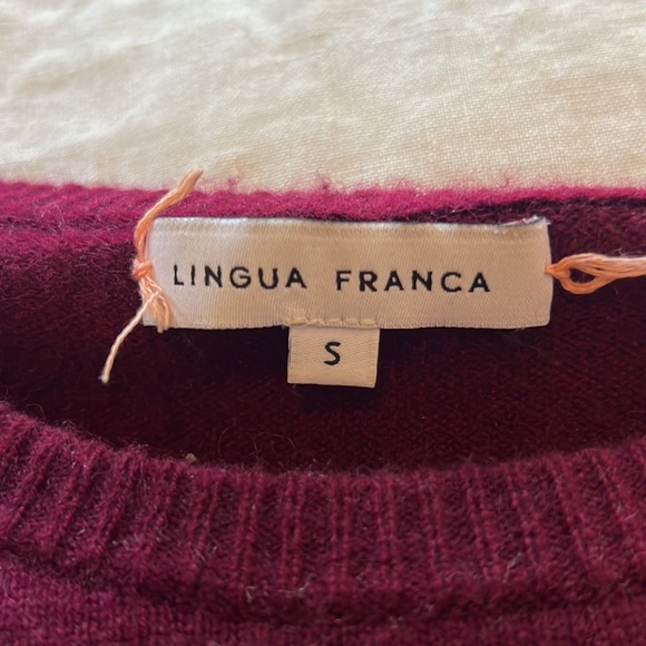 Lingua Franca Cashmere Sweater - Picture 2 of 2